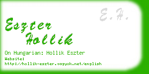 eszter hollik business card